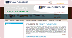 Desktop Screenshot of apnaafurniture.com